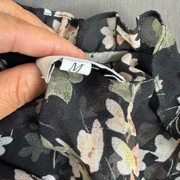 Misa Los Angeles Lolita Black Floral Mini Dress - Picture 7 of 11